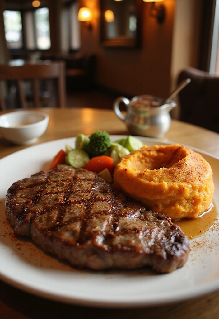 15 Ribeye Recipes That Turn Every Bite Into a Moment - 10. Ribeye with Sweet Potato Mash