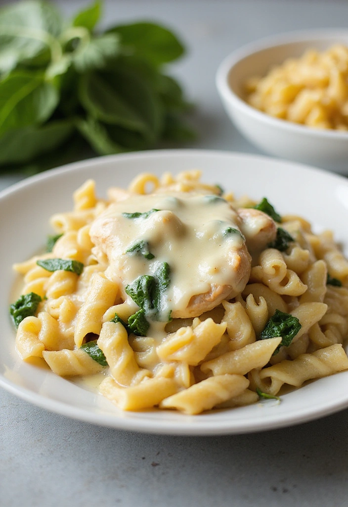 16 Chicken Casserole Recipes That Win the Comfort Game - 6. Chicken and Spinach Alfredo Casserole