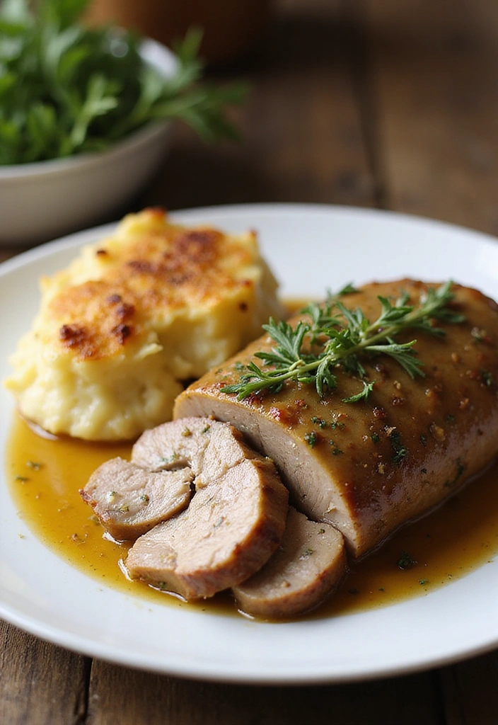 16 Juicy Pork Roast Recipes That Wow Every Single Time - 17. Mustard and Herb Pork Roast