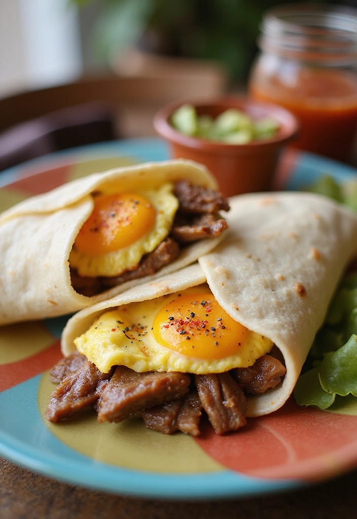 17 BBQ Brisket Ideas That’ll Have Guests Asking for Seconds - 15. Brisket and Egg Breakfast Burritos