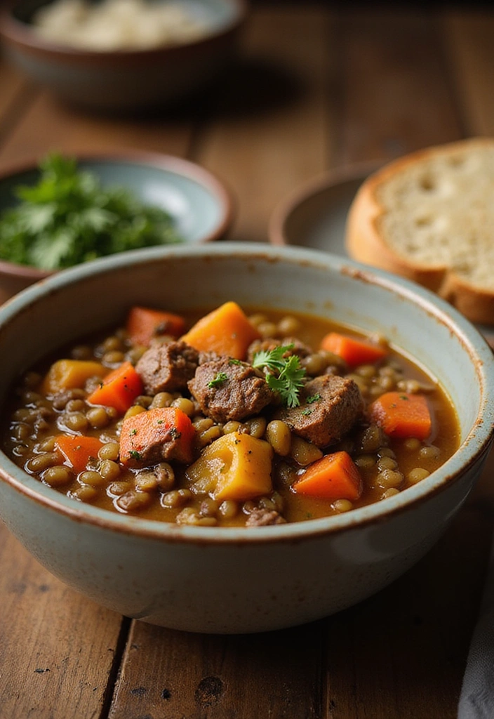 17 Slow Cooked Beef Ideas for Cozy, Flavor-Packed Nights - 12. Beef and Lentil Soup