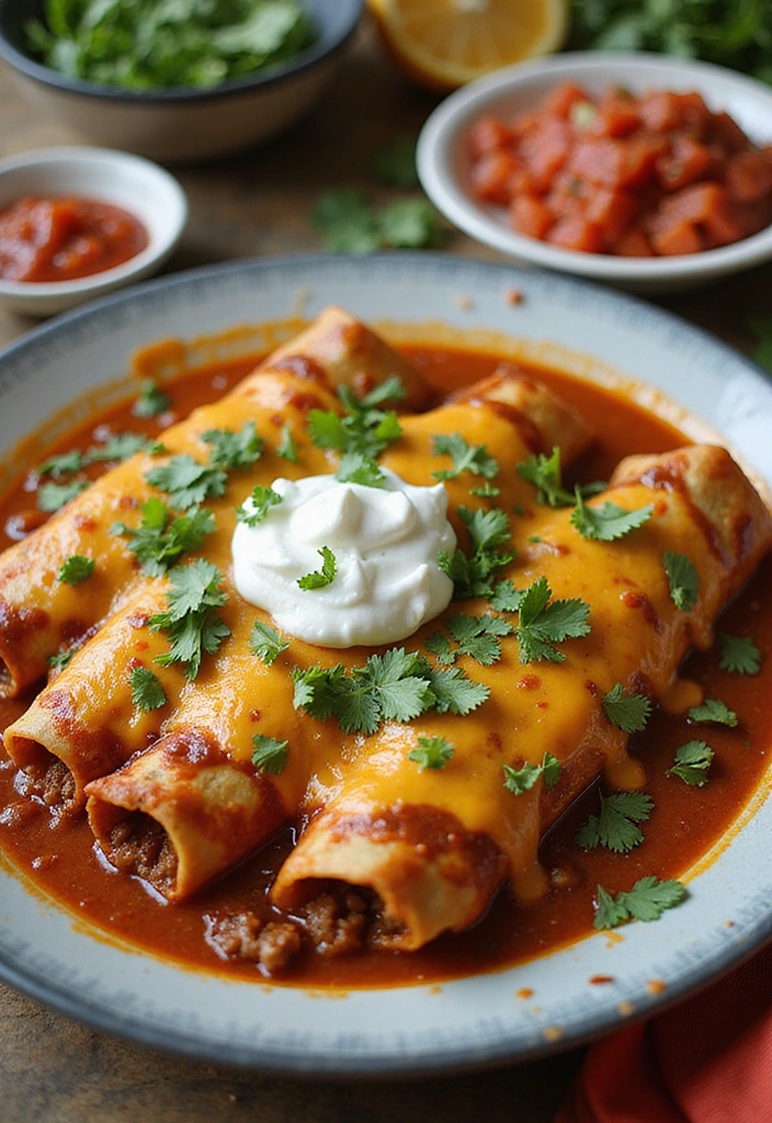 17 Slow Cooked Beef Ideas for Cozy, Flavor-Packed Nights - 14. Beef Enchiladas