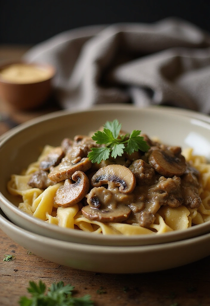 17 Slow Cooked Beef Ideas for Cozy, Flavor-Packed Nights - 2. Beef Stroganoff