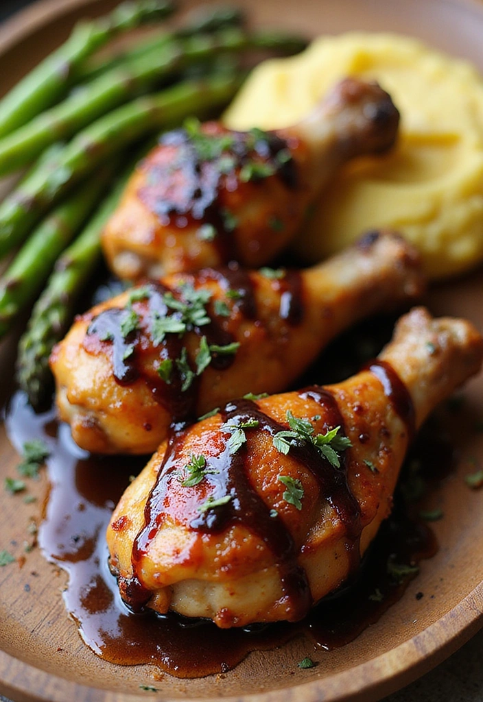 18 Buttery Chicken Drumstick Dinners You’ll Devour Weekly - 20. Balsamic Glazed Chicken Drumsticks