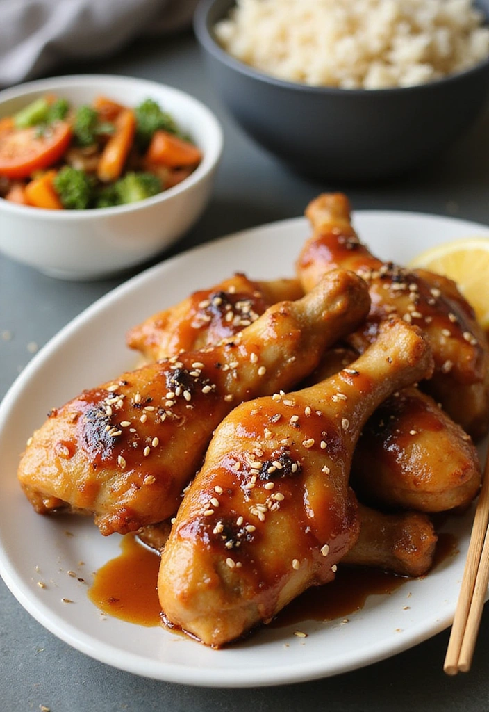 18 Buttery Chicken Drumstick Dinners You’ll Devour Weekly - 22. Ginger Sesame Chicken Drumsticks