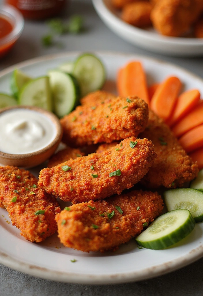19 Chicken Tender Recipes That Kids and Adults Both Love - 3. Spicy Chicken Tenders with Sriracha