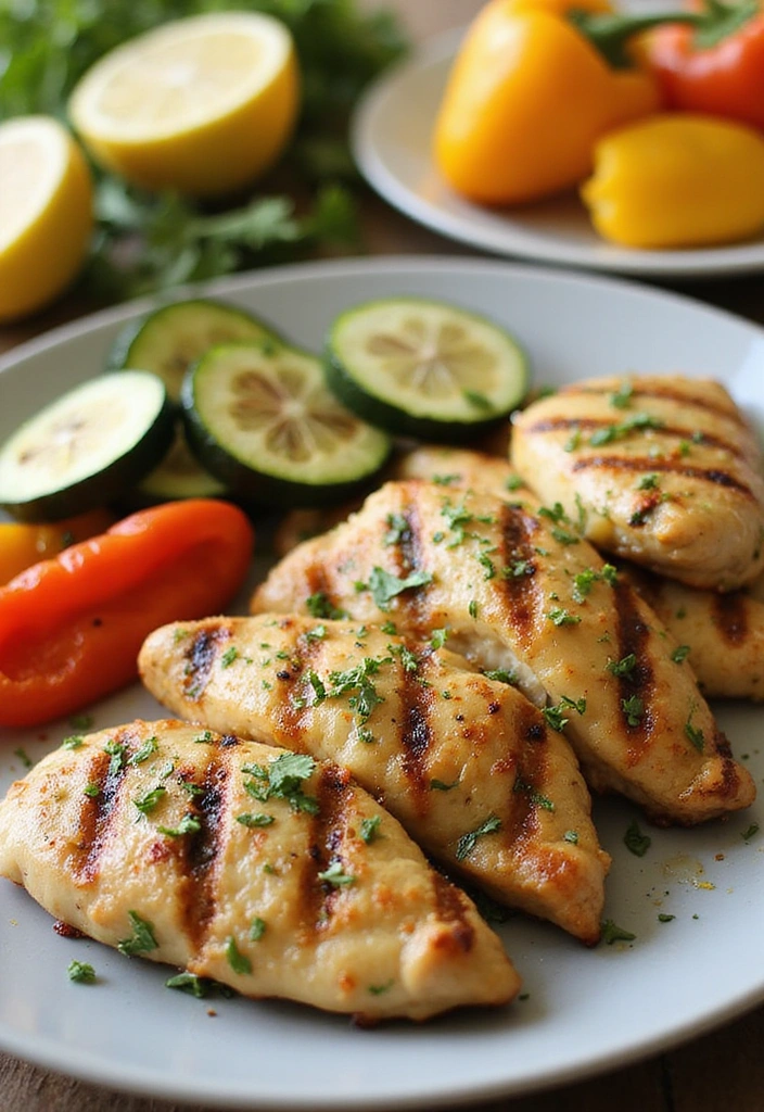 19 Chicken Tender Recipes That Kids and Adults Both Love - 4. Lemon Herb Grilled Chicken Tenders