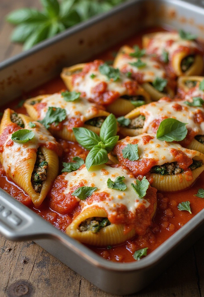 19 Ground Pork Recipes That Turn Simple Into Spectacular - 24. Ground Pork and Spinach Stuffed Shells
