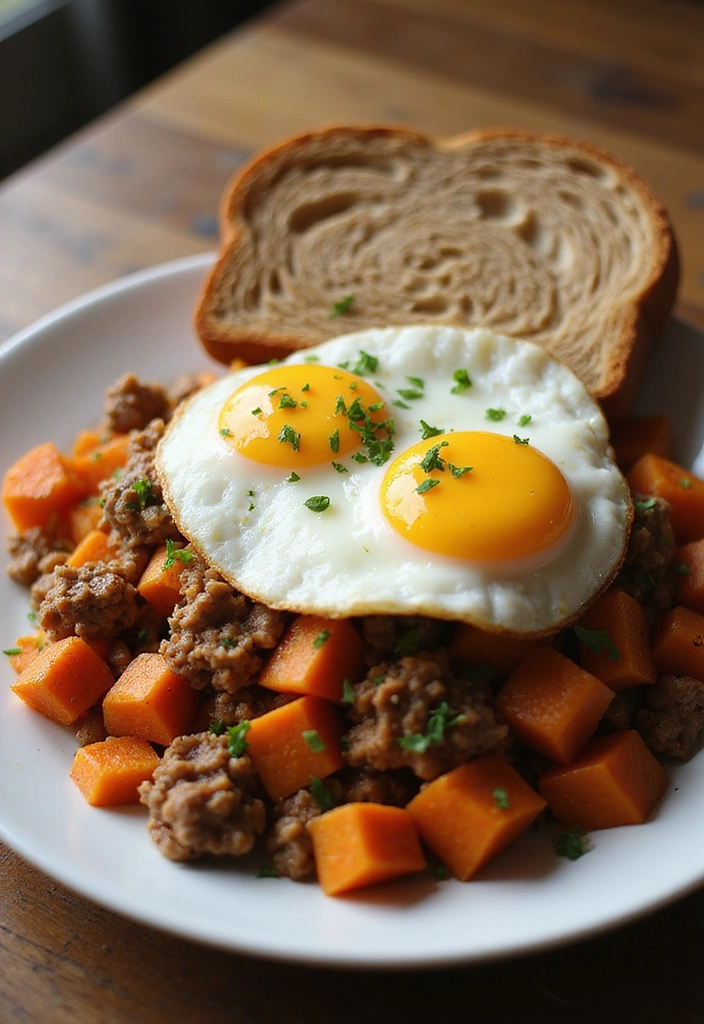 19 Ground Pork Recipes That Turn Simple Into Spectacular - 5. Ground Pork and Sweet Potato Hash