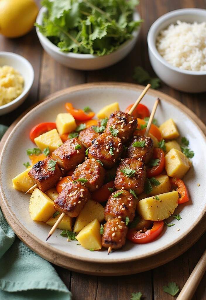 19 Slow Cooker Pork Recipes That Cook Themselves to Perfection - 10. Pineapple Teriyaki Pork Skewers