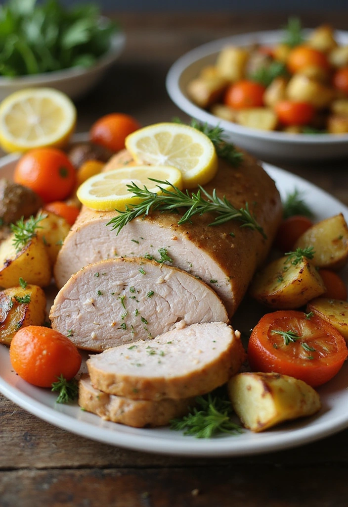 19 Slow Cooker Pork Recipes That Cook Themselves to Perfection - 21. Lemon Rosemary Pork Loin