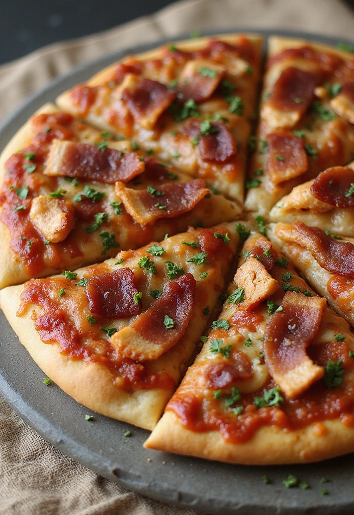 20 BBQ Chicken Pizza Recipes That Bring the Smoke Indoors - 4. BBQ Chicken and Bacon Pizza