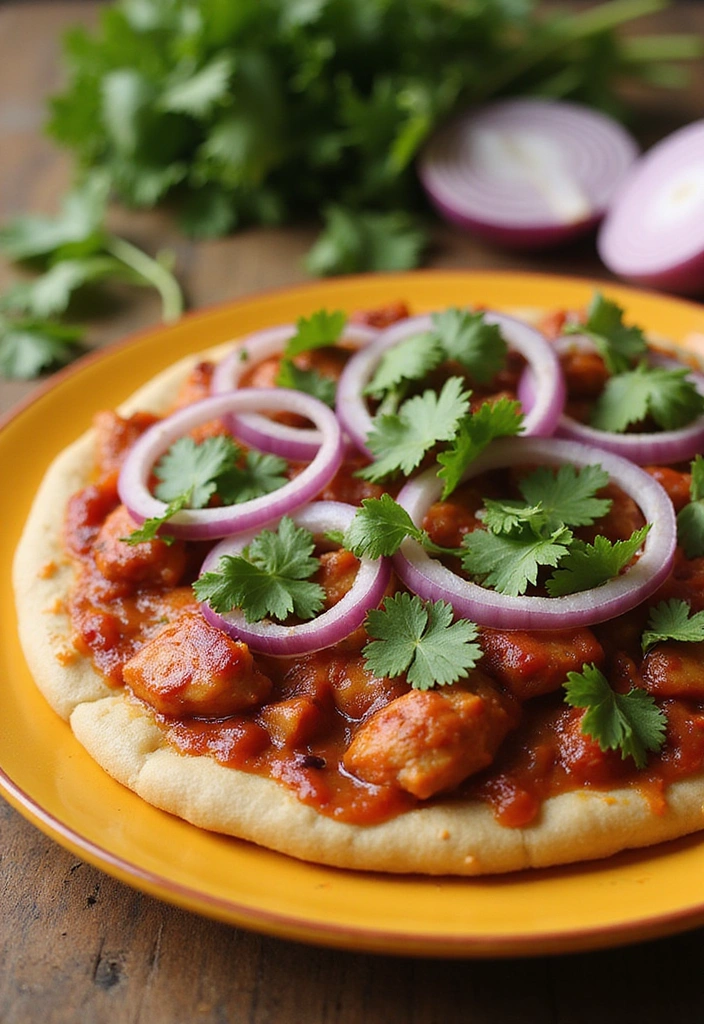 20 BBQ Chicken Pizza Recipes That Bring the Smoke Indoors - 5. BBQ Chicken Pizza with Red Onion and Cilantro