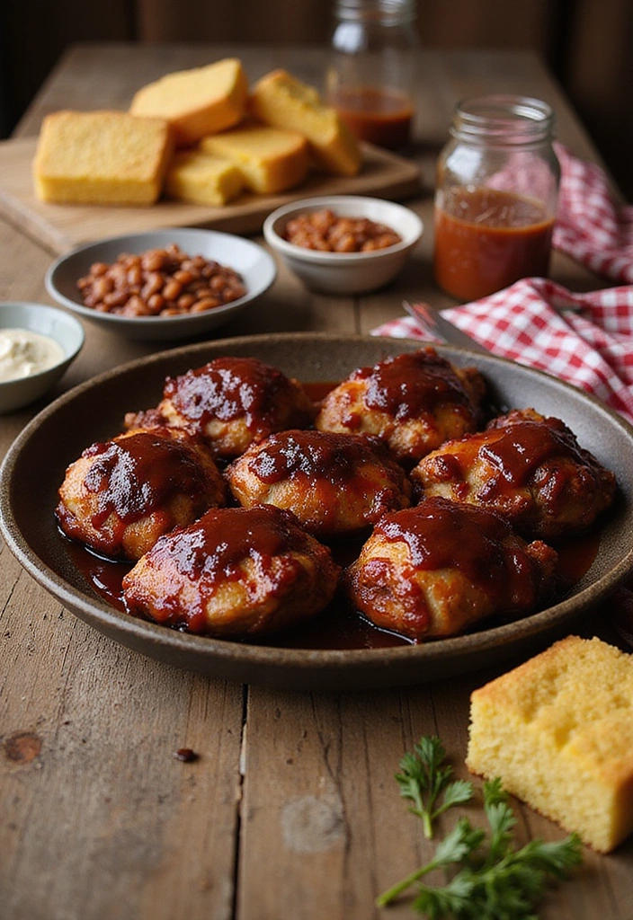 20 BBQ Chicken Thigh Recipes That Bring the Backyard Heat - 10. Southern BBQ Chicken Thighs