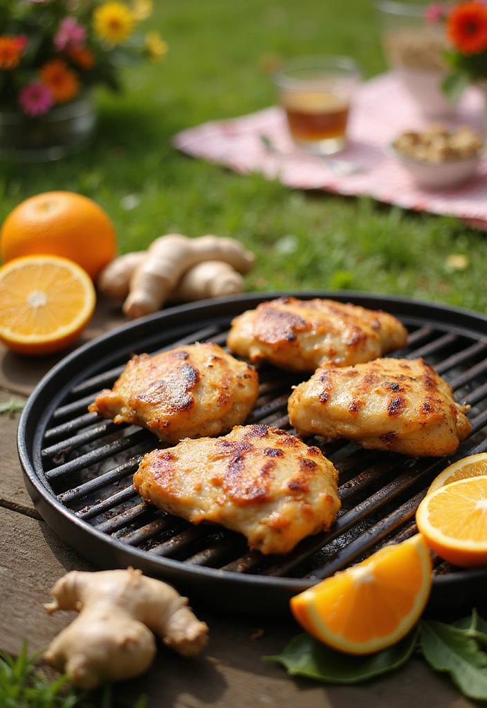 20 BBQ Chicken Thigh Recipes That Bring the Backyard Heat - 11. Orange Ginger Chicken Thighs