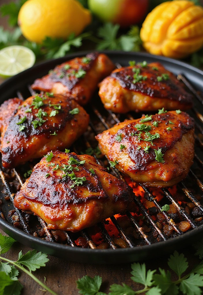 20 BBQ Chicken Thigh Recipes That Bring the Backyard Heat - 8. BBQ Jerk Chicken Thighs
