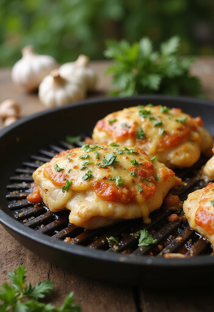 20 BBQ Chicken Thigh Recipes That Bring the Backyard Heat - 9. Garlic Parmesan Chicken Thighs