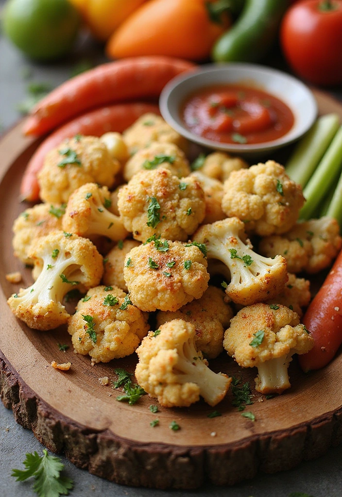 20 BBQ Chicken Wing Recipes That Deserve a Finger-Lickin’ Medal - 22. Garlic Parmesan Cauliflower Wings