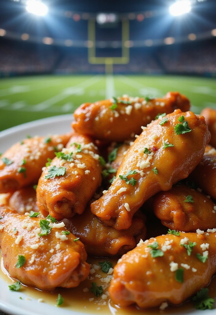 20 BBQ Chicken Wing Recipes That Deserve a Finger-Lickin’ Medal - 4. Spicy Garlic Parmesan Wings