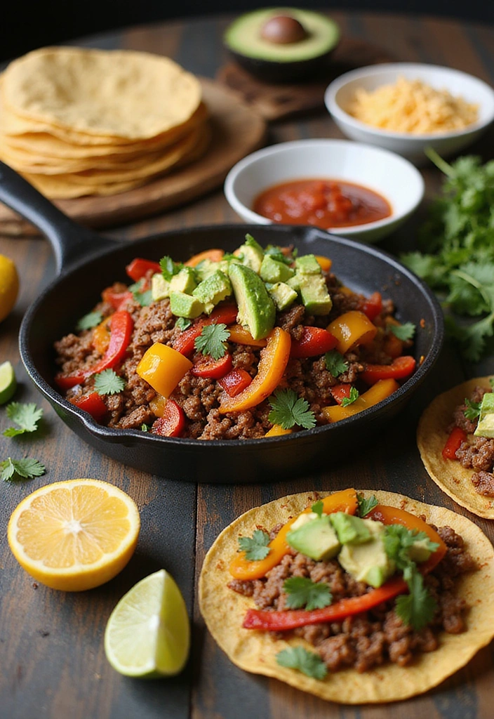 20 Beef Skillet Recipes That Nail Flavor Without the Fuss - 2. One-Pan Beef Tacos