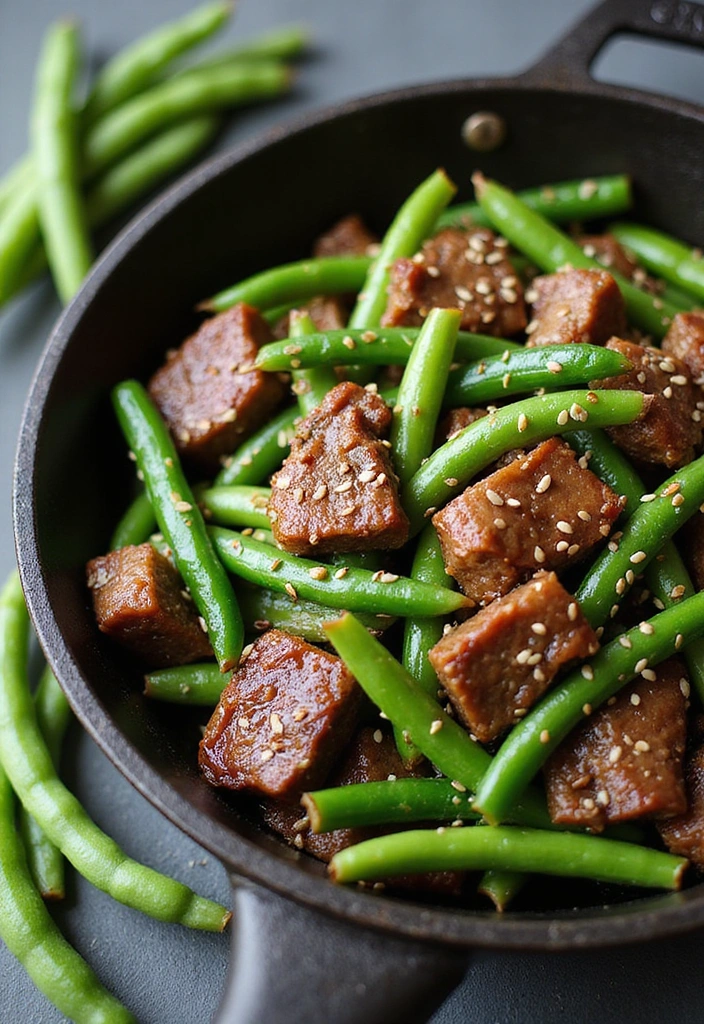 20 Beef Skillet Recipes That Nail Flavor Without the Fuss - 20. Beef and Green Bean Stir-Fry