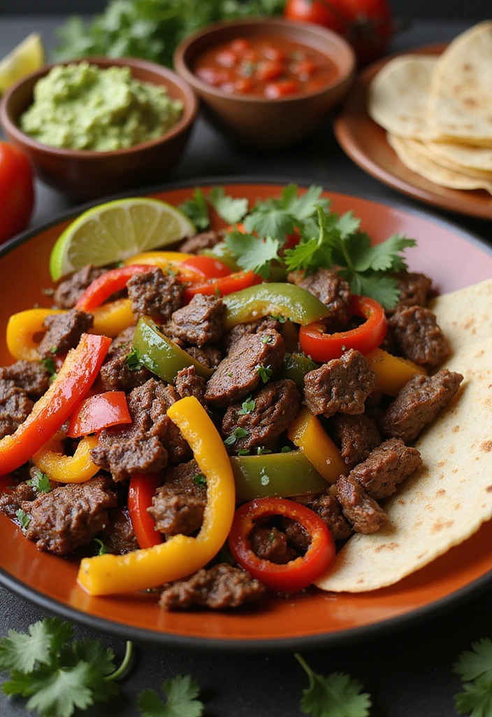 20 Beef Skillet Recipes That Nail Flavor Without the Fuss - 9. Beef and Bell Pepper Fajitas