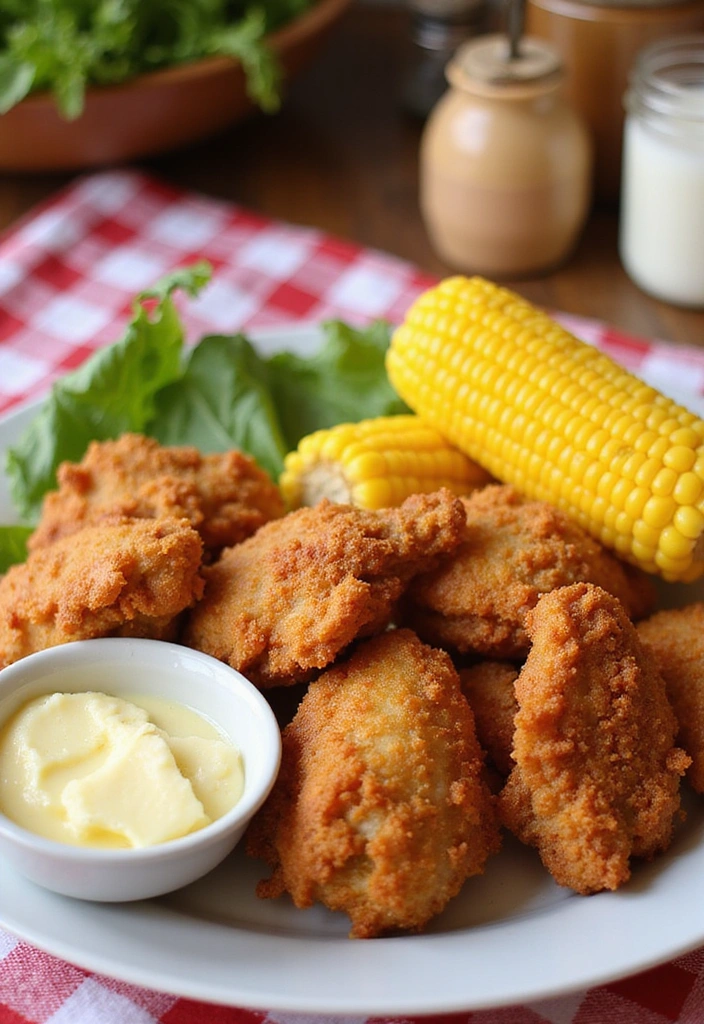 20 Buttermilk Fried Chicken Recipes That Crunch Like Magic - 14. Buttermilk Fried Chicken with Corn on the Cob