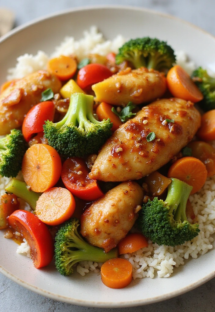 20 Crispy Chicken Innovations That Elevate Fast Food Favorites - 13. Crispy Chicken and Veggie Stir-Fry