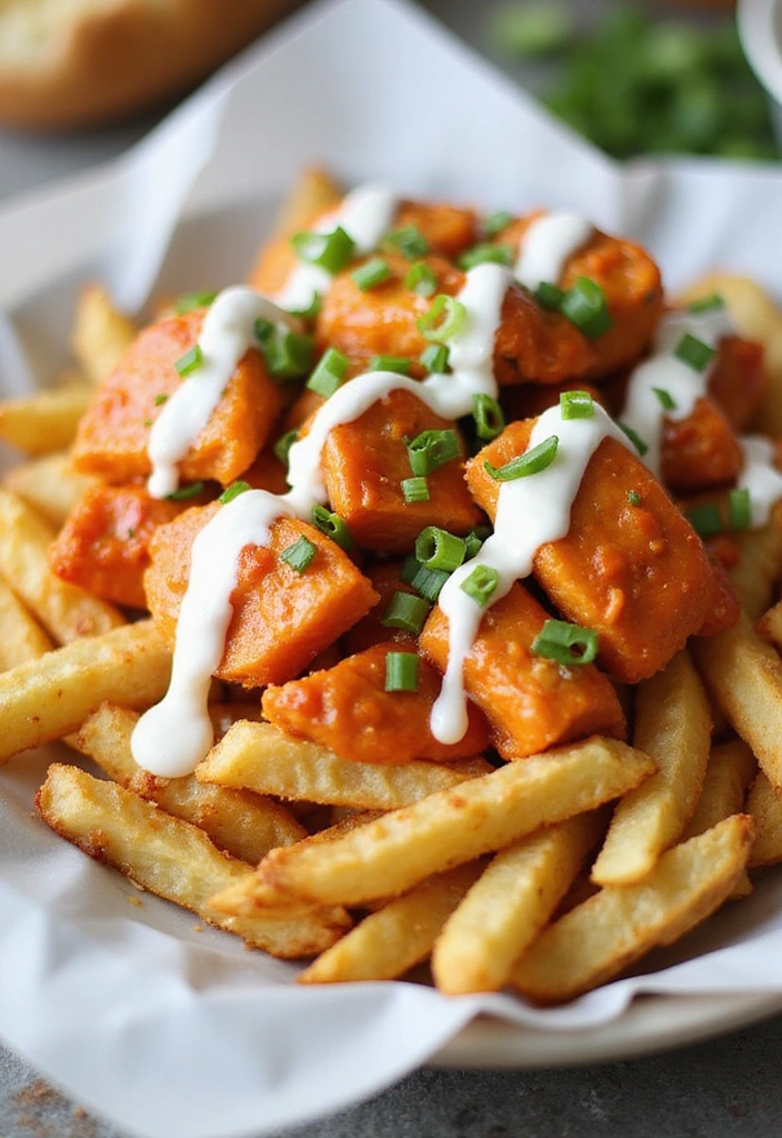 20 Crispy Chicken Innovations That Elevate Fast Food Favorites - 9. Buffalo Chicken Fries