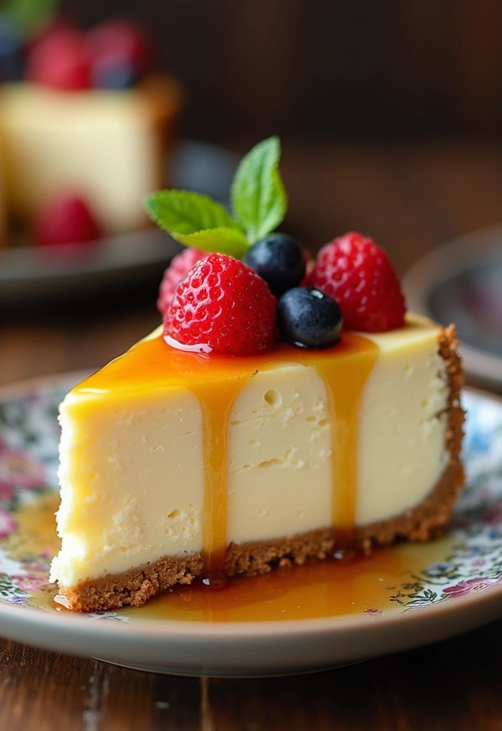 20 Hot Honey Recipes That Add Sweet Heat to Every Bite - 10. Hot Honey Drizzled Cheesecake