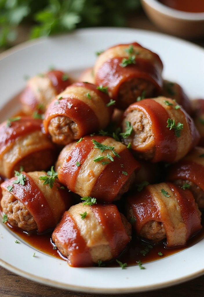 20 Juicy Meatball Recipes That Go Way Beyond Spaghetti - 12. Bacon-Wrapped Meatballs