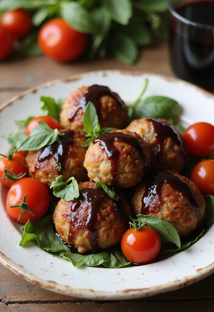 20 Juicy Meatball Recipes That Go Way Beyond Spaghetti - 5. Caprese Meatballs with Balsamic Reduction