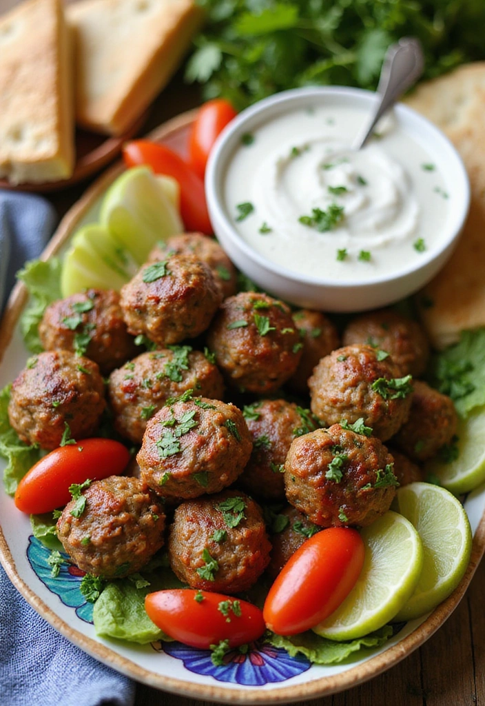 20 Juicy Meatball Recipes That Go Way Beyond Spaghetti - 6. Greek Meatballs with Tzatziki Sauce