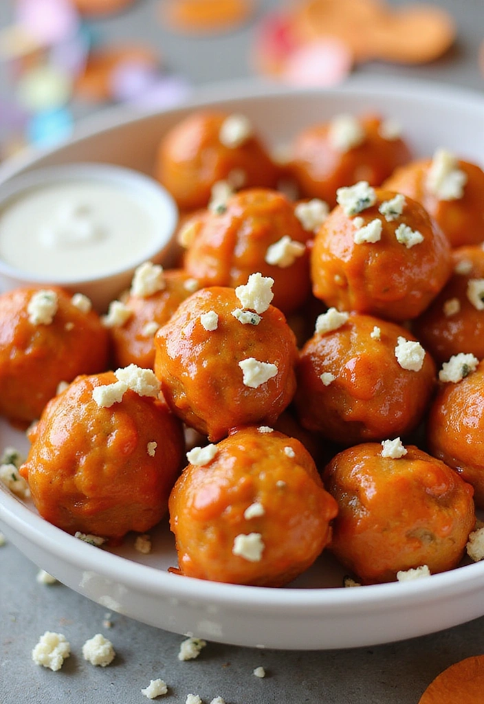 20 Juicy Meatball Recipes That Go Way Beyond Spaghetti - 8. Buffalo Chicken Meatballs