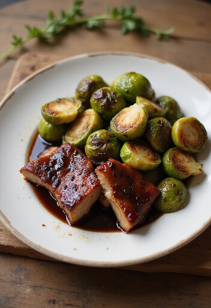 20 Pork Belly Recipes That Are Rich, Crispy, and Totally Worth It - 11. Pork Belly and Brussels Sprouts