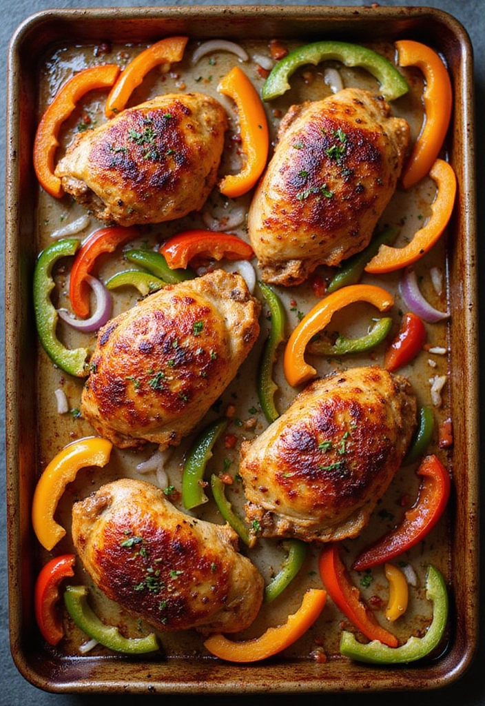 20 Sheet Pan Chicken Dinners That Are Zero-Stress & Full Flavor - 14. Smoky Paprika Chicken with Peppers