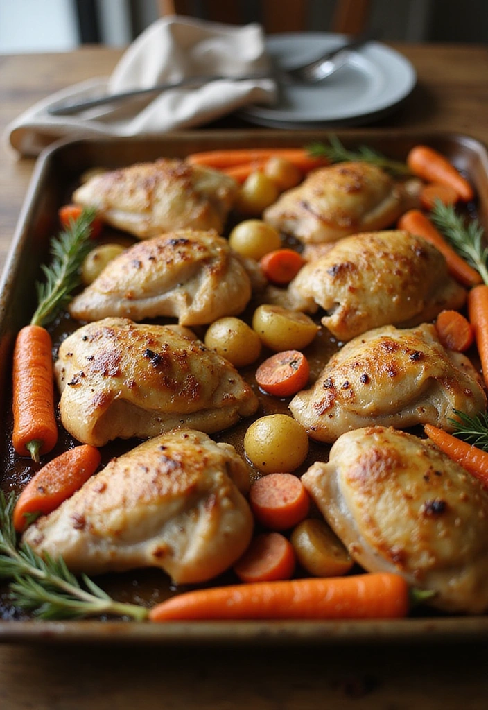 20 Sheet Pan Chicken Dinners That Are Zero-Stress & Full Flavor - 6. Italian Herb Chicken with Root Vegetables