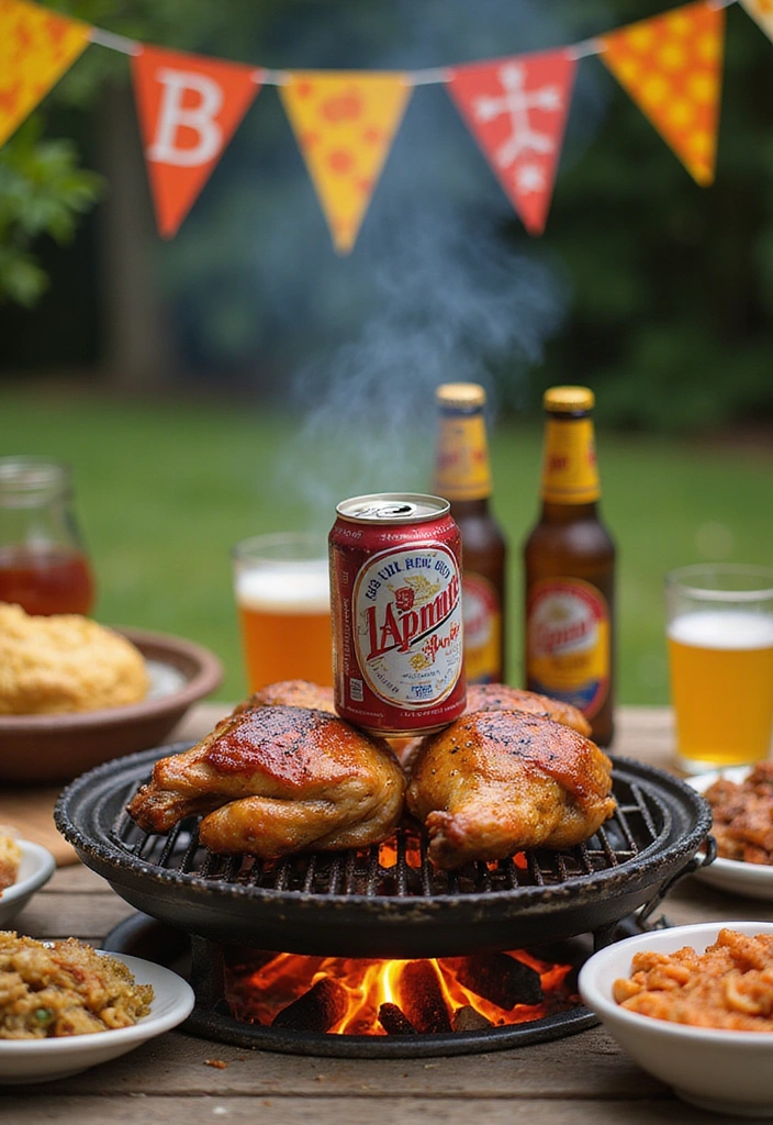 21 BBQ Chicken Thigh Recipes That Will Steal the Show at Your Next BBQ! - 11. BBQ Beer Can Chicken Thighs