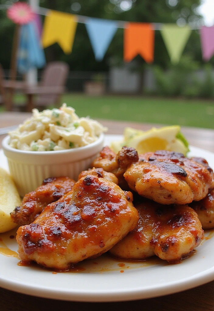 21 BBQ Chicken Thigh Recipes That Will Steal the Show at Your Next BBQ! - 16. BBQ Mustard Chicken Thighs