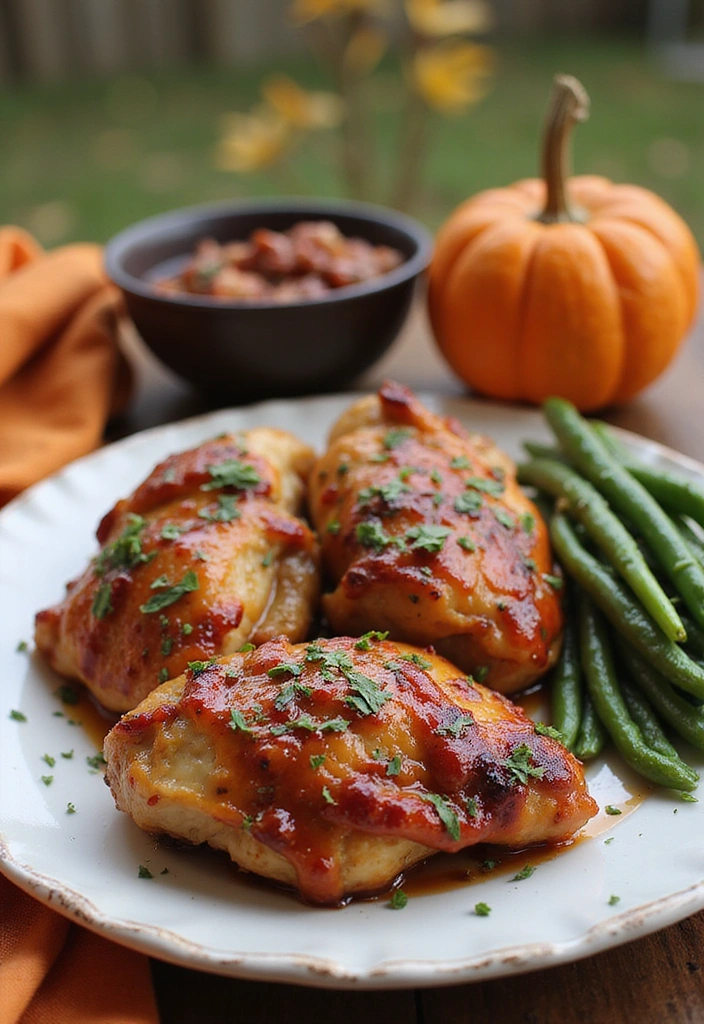 21 BBQ Chicken Thigh Recipes That Will Steal the Show at Your Next BBQ! - 17. BBQ Apple Cider Chicken Thighs