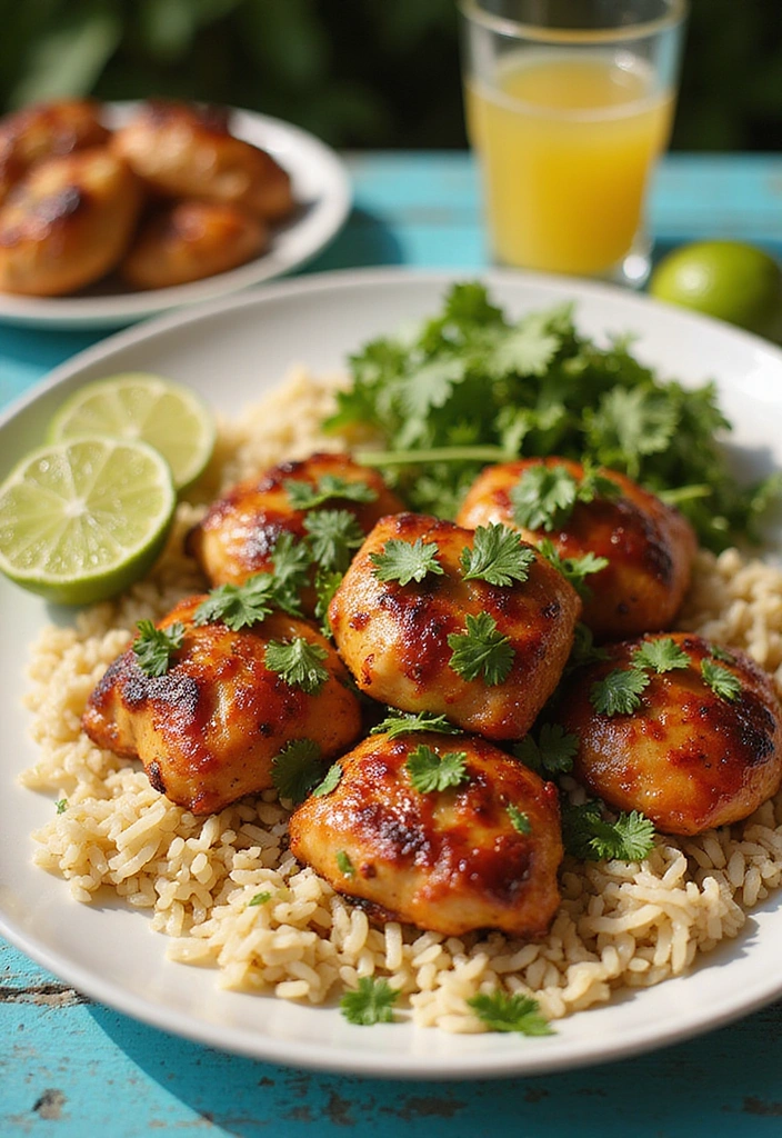 21 BBQ Chicken Thigh Recipes That Will Steal the Show at Your Next BBQ! - 18. BBQ Cilantro Lime Chicken Thighs