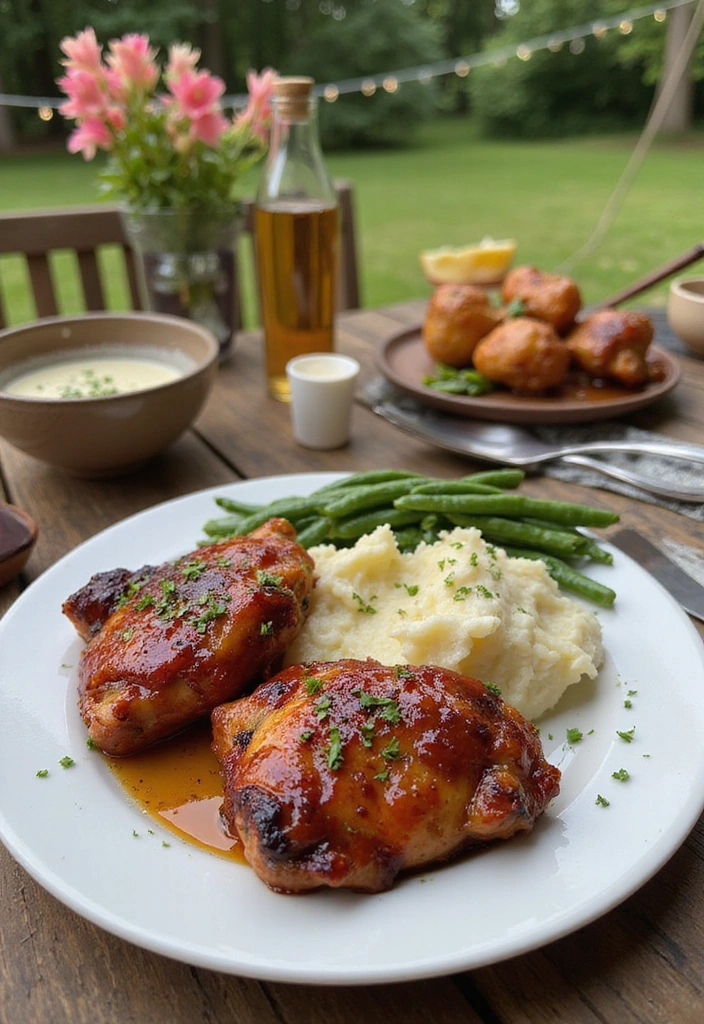 21 BBQ Chicken Thigh Recipes That Will Steal the Show at Your Next BBQ! - 20. BBQ Maple Glazed Chicken Thighs