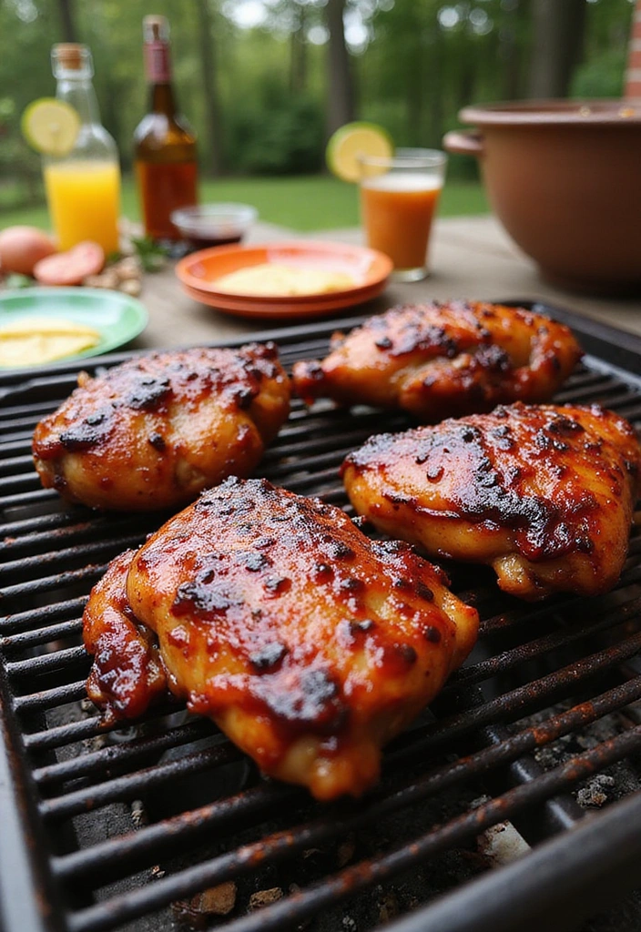 21 BBQ Chicken Thigh Recipes That Will Steal the Show at Your Next BBQ! - 3. Bourbon BBQ Chicken Thighs