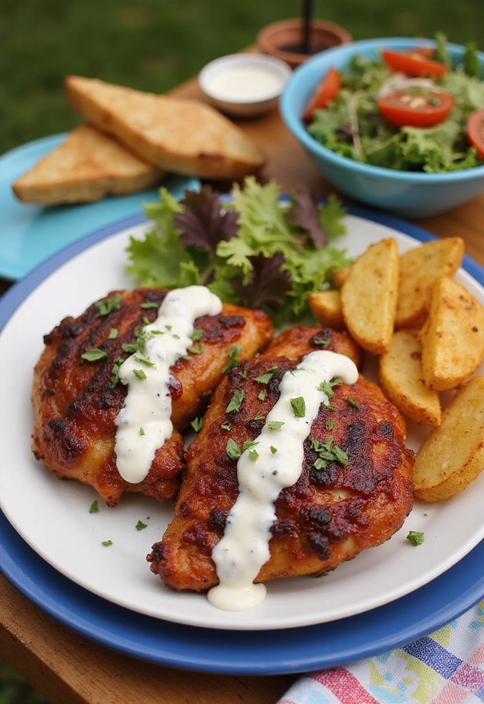 21 BBQ Chicken Thigh Recipes That Will Steal the Show at Your Next BBQ! - 8. BBQ Ranch Chicken Thighs