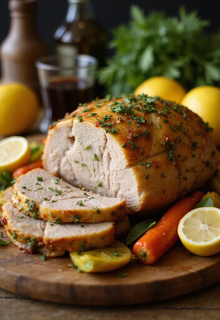 22 Juicy Pork Roast Recipes That Wow Every Single Time - 12. Lemon Herb Pork Roast