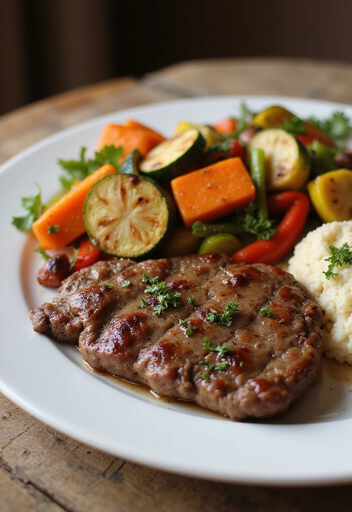 22 Sirloin Steak Recipes That Sizzle From Pan to Plate - 11. Sirloin Steak with Roasted Vegetables
