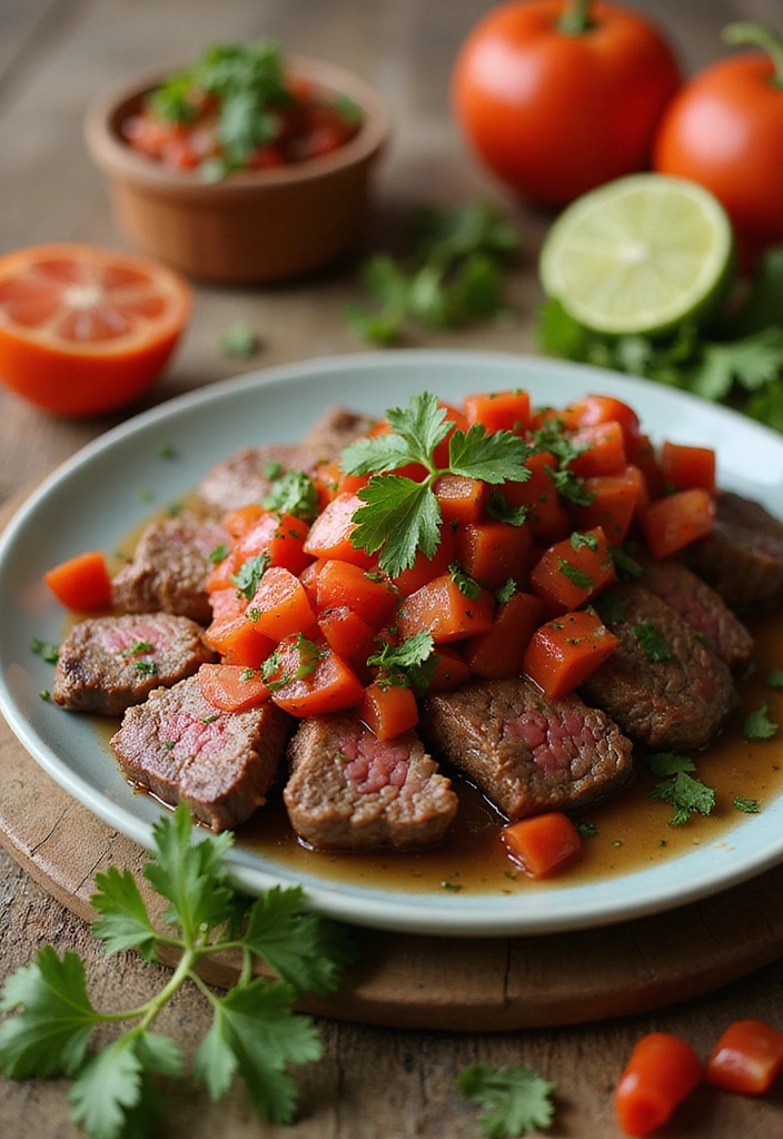 22 Sirloin Steak Recipes That Sizzle From Pan to Plate - 18. Sirloin Steak with Tomato Salsa