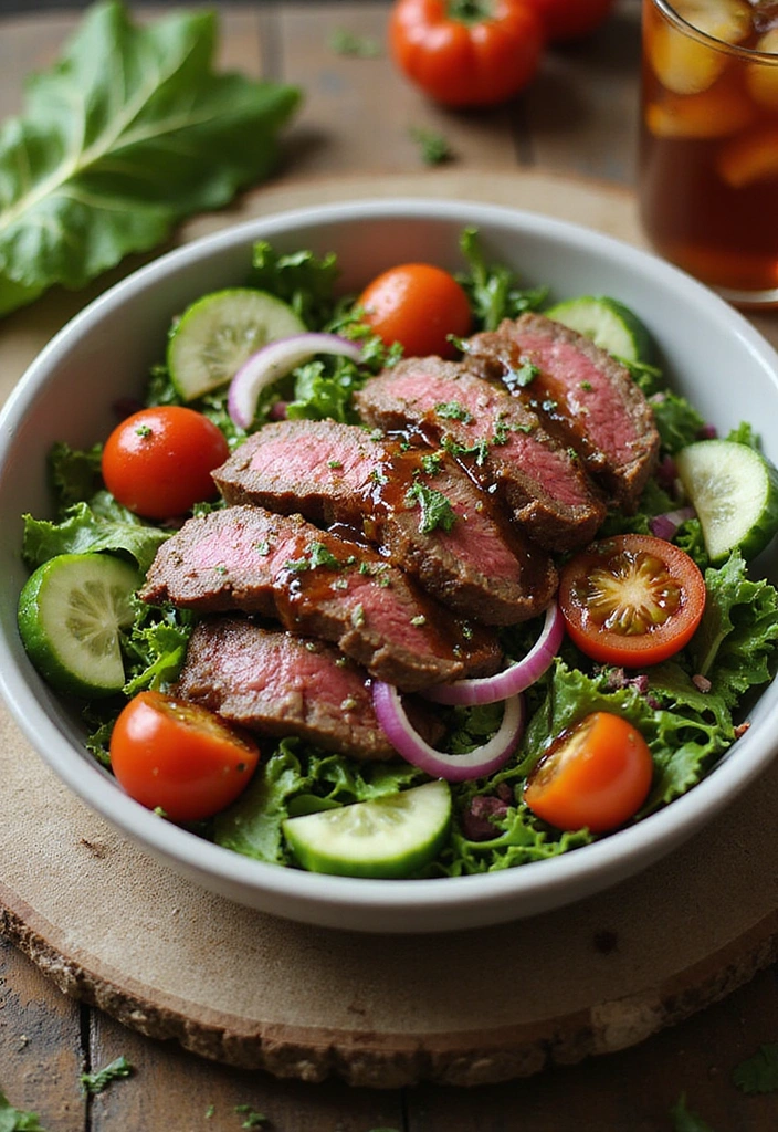 22 Sirloin Steak Recipes That Sizzle From Pan to Plate - 4. Sirloin Steak Salad with Balsamic Vinaigrette