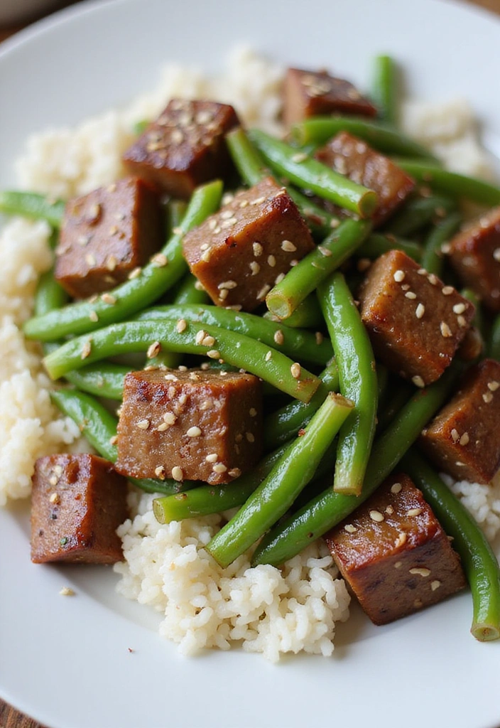 23 Quick Cubed Steak Recipes That Are Perfect for Busy Nights! - 15. Cubed Steak and Green Bean Stir-Fry