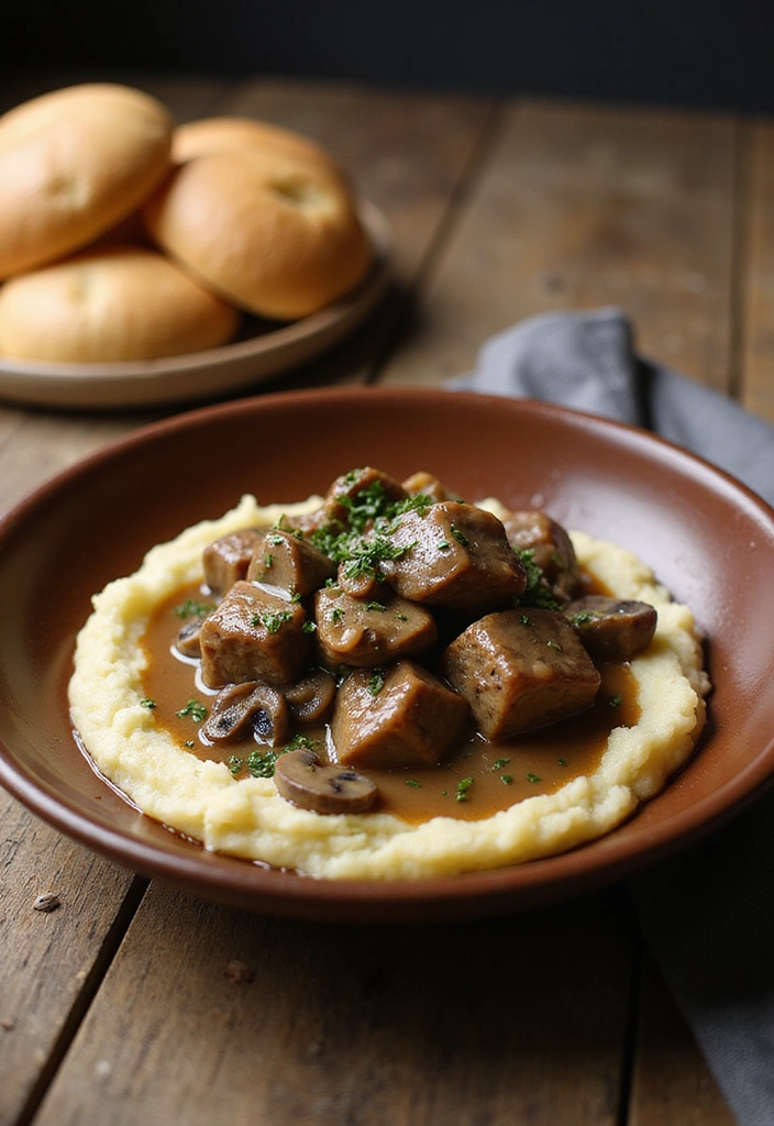23 Quick Cubed Steak Recipes That Are Perfect for Busy Nights! - 5. Cubed Steak and Mushroom Gravy